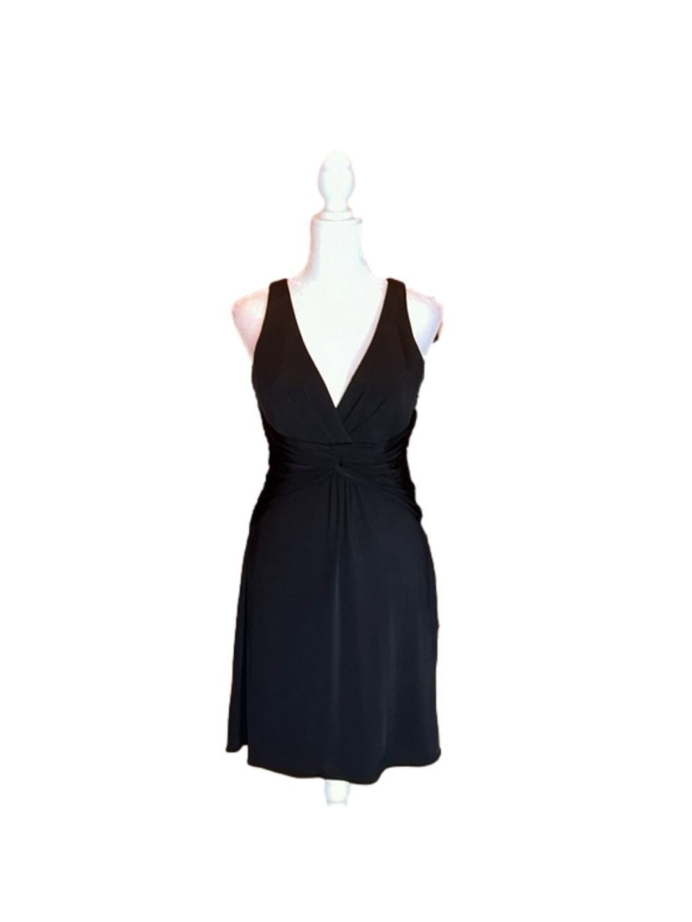 LAUNDRY by SHELLI SEGAL Sexy Black Evening Cocktail Party Dress Size 6. NWT! - Picture 6 of 13